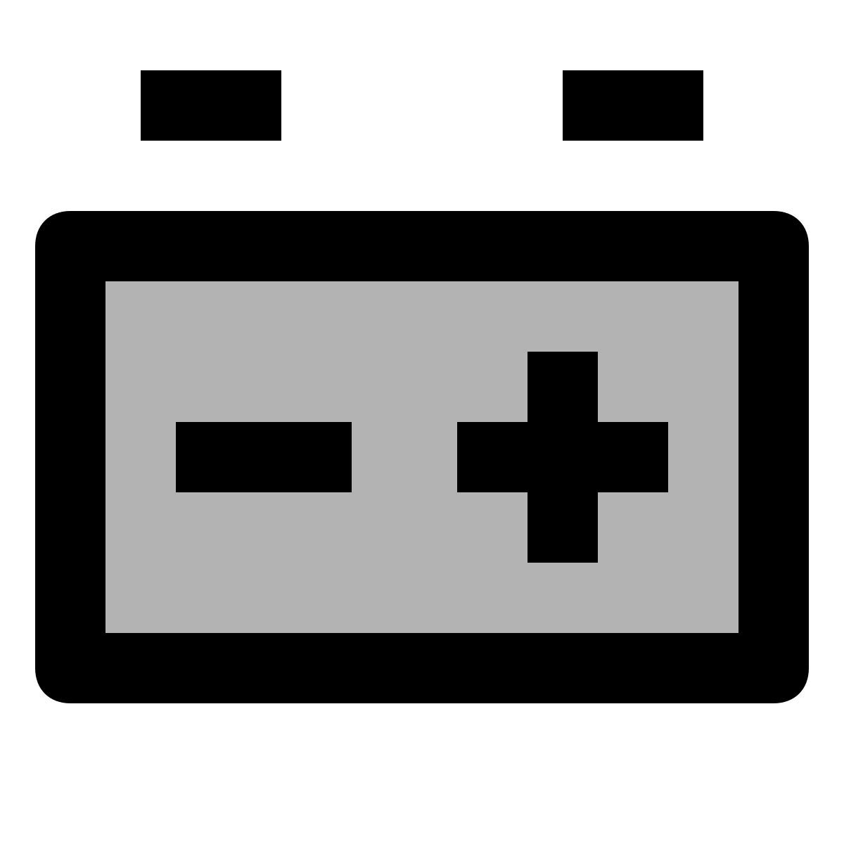 material two tone style batterie de voiture icon