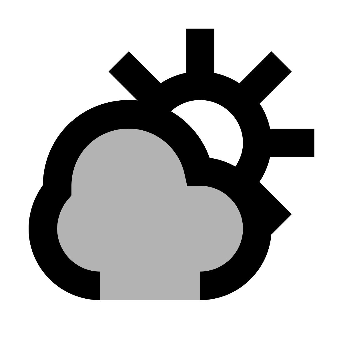 material two tone style possibilità di pioggia icon