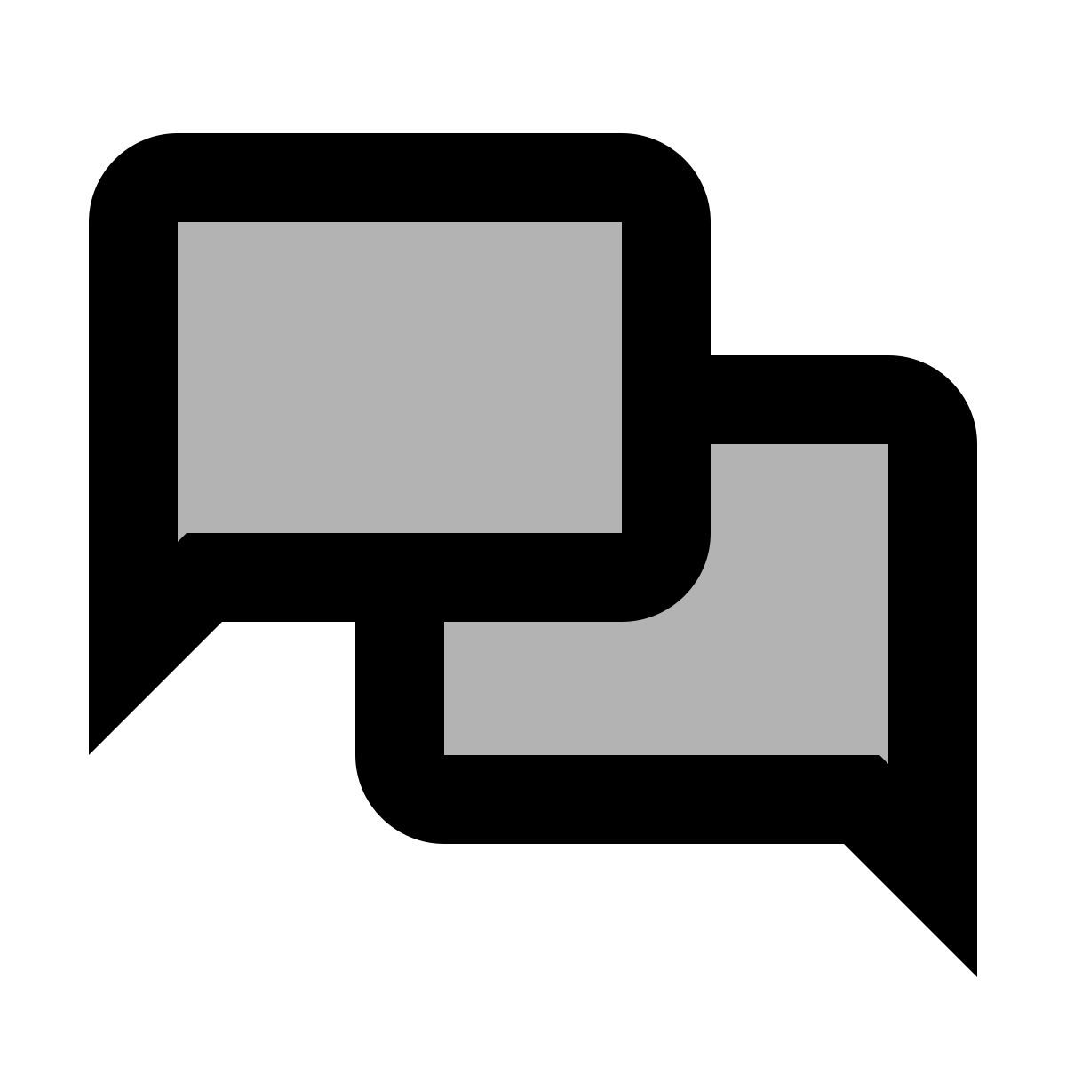 material two tone style chat icon