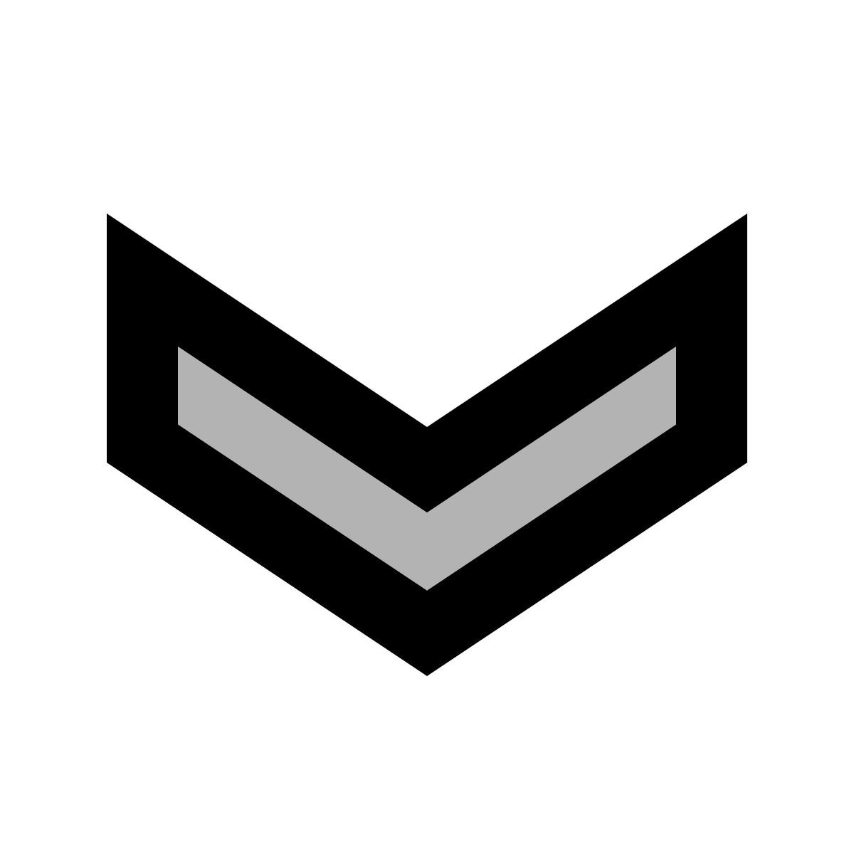 material two tone style scorri giù icon