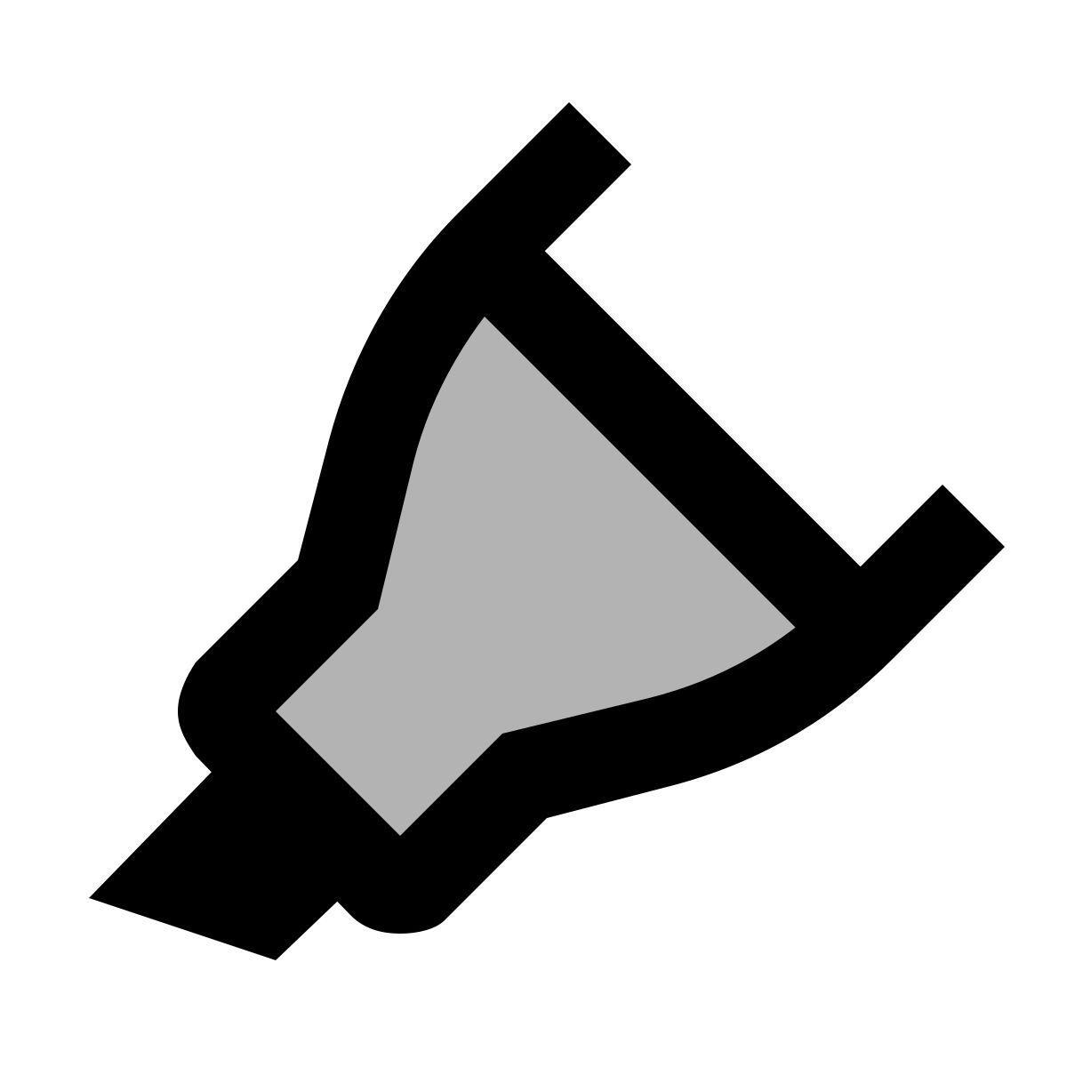 material two tone style 凿提示标记笔 icon