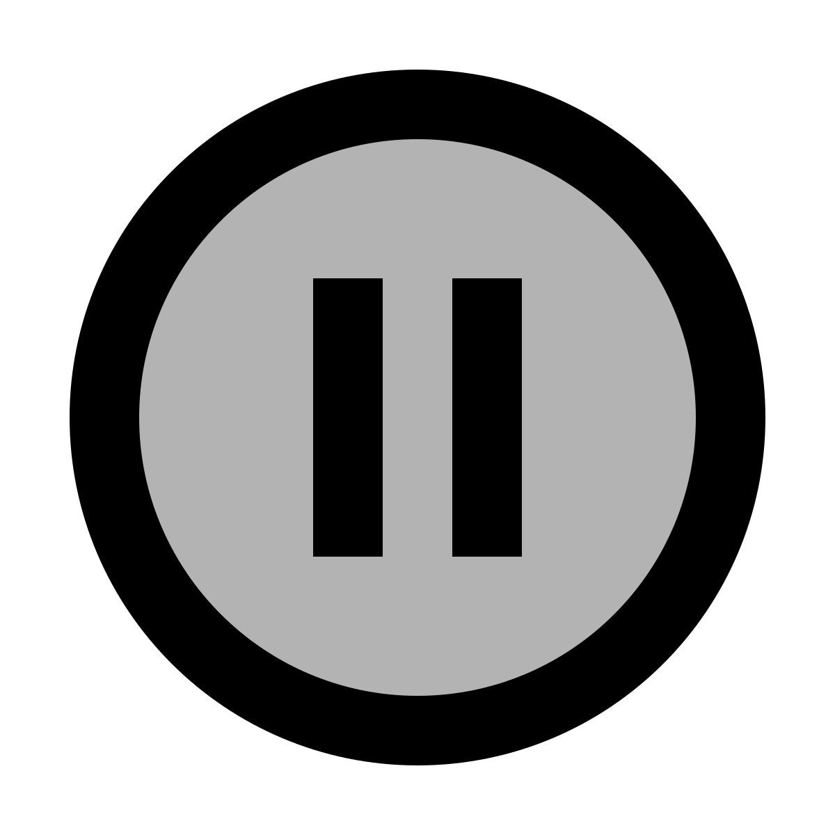 material two tone style 暂停圈 icon