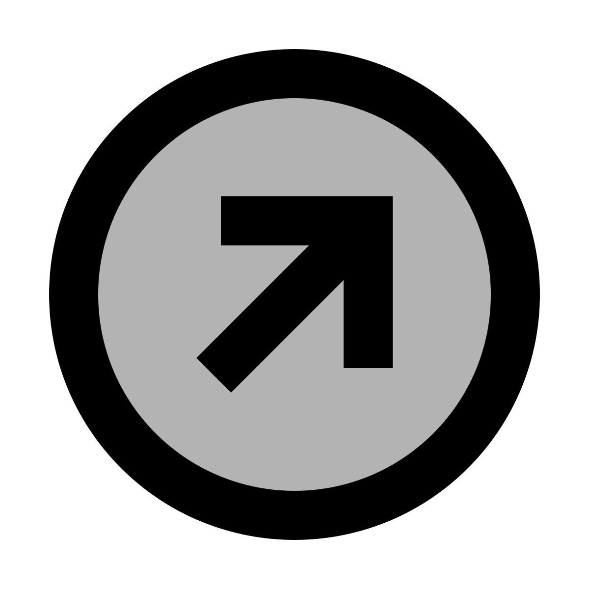 material two tone style 최대 원으로 오른쪽 icon