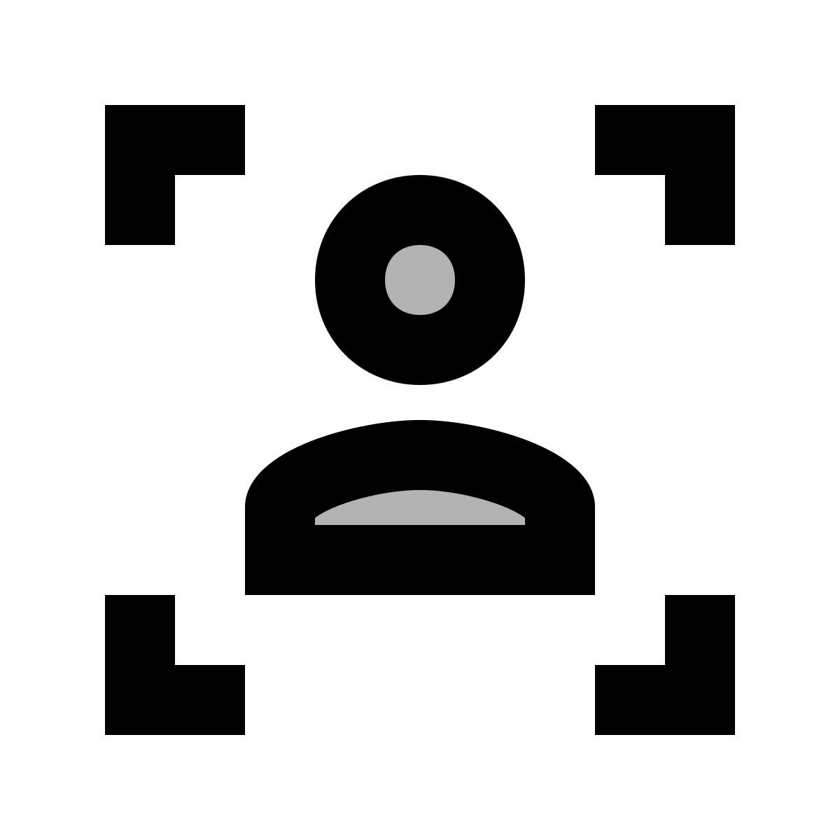 material two tone style client management icon