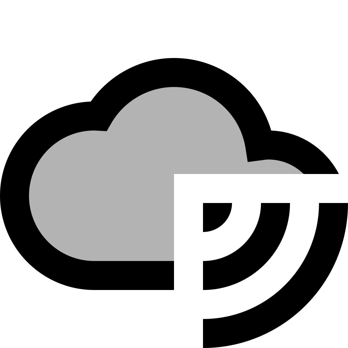material two tone style 云广播 icon