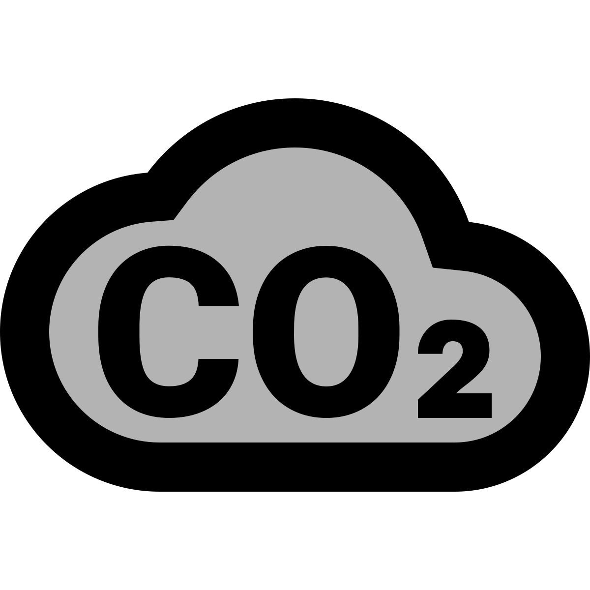 material two tone style co2 icon