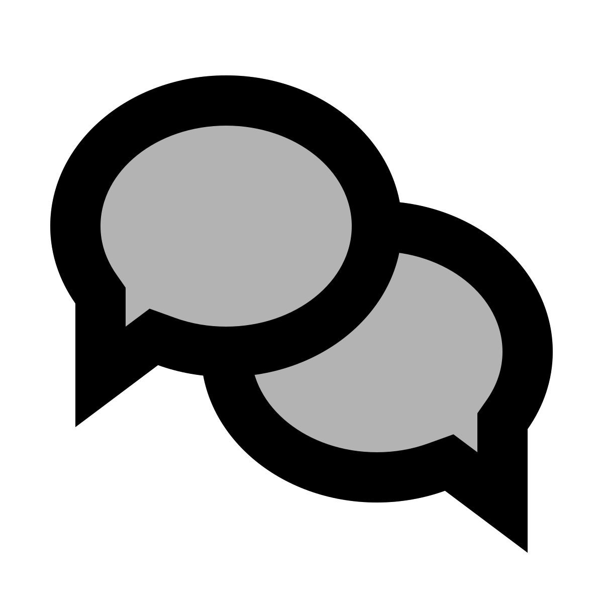 material two tone style communication icon
