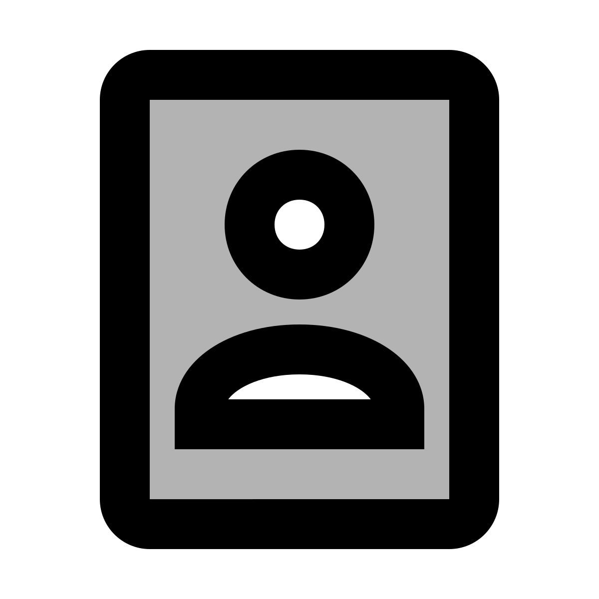 material two tone style 联系人 icon