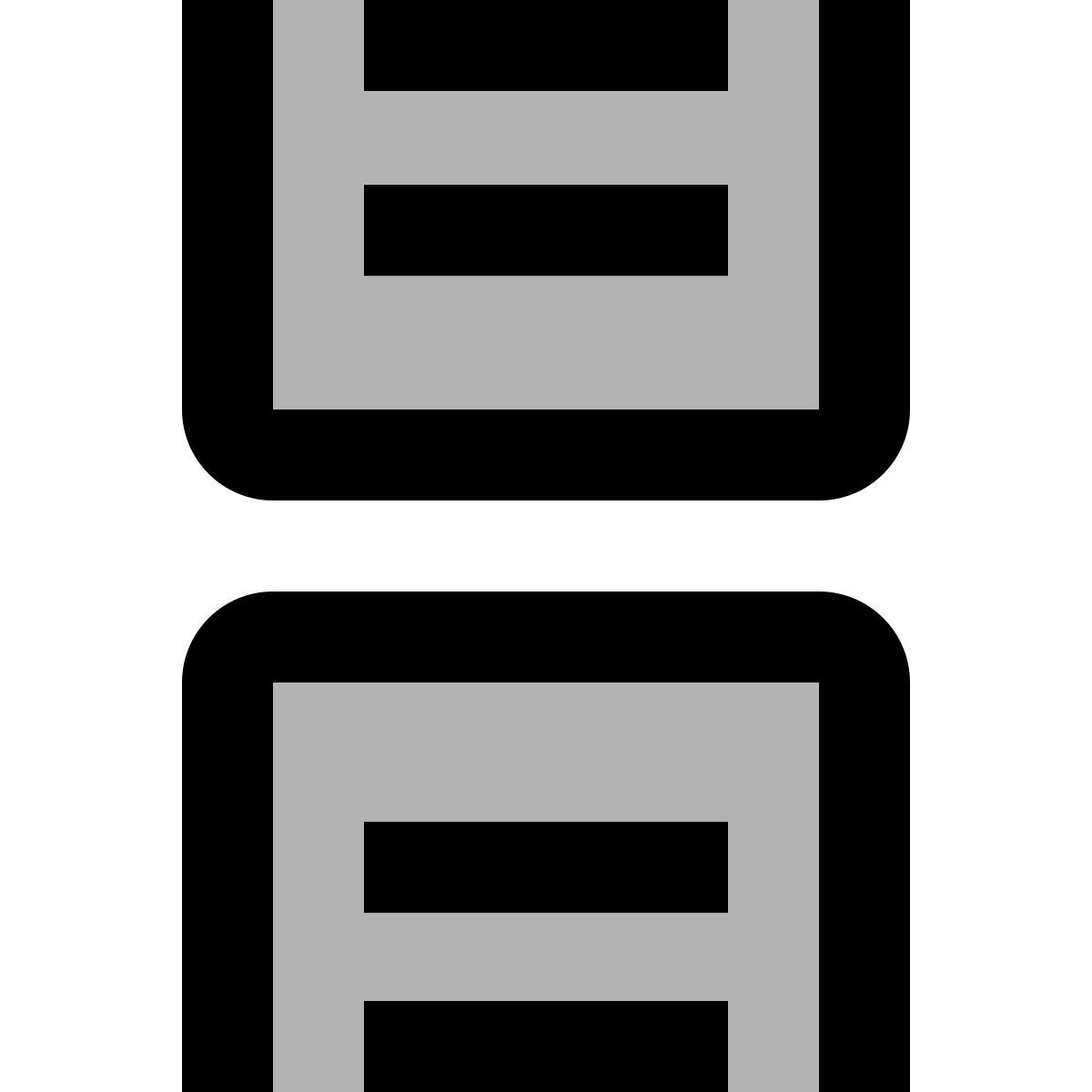 material two tone style modo continuo icon