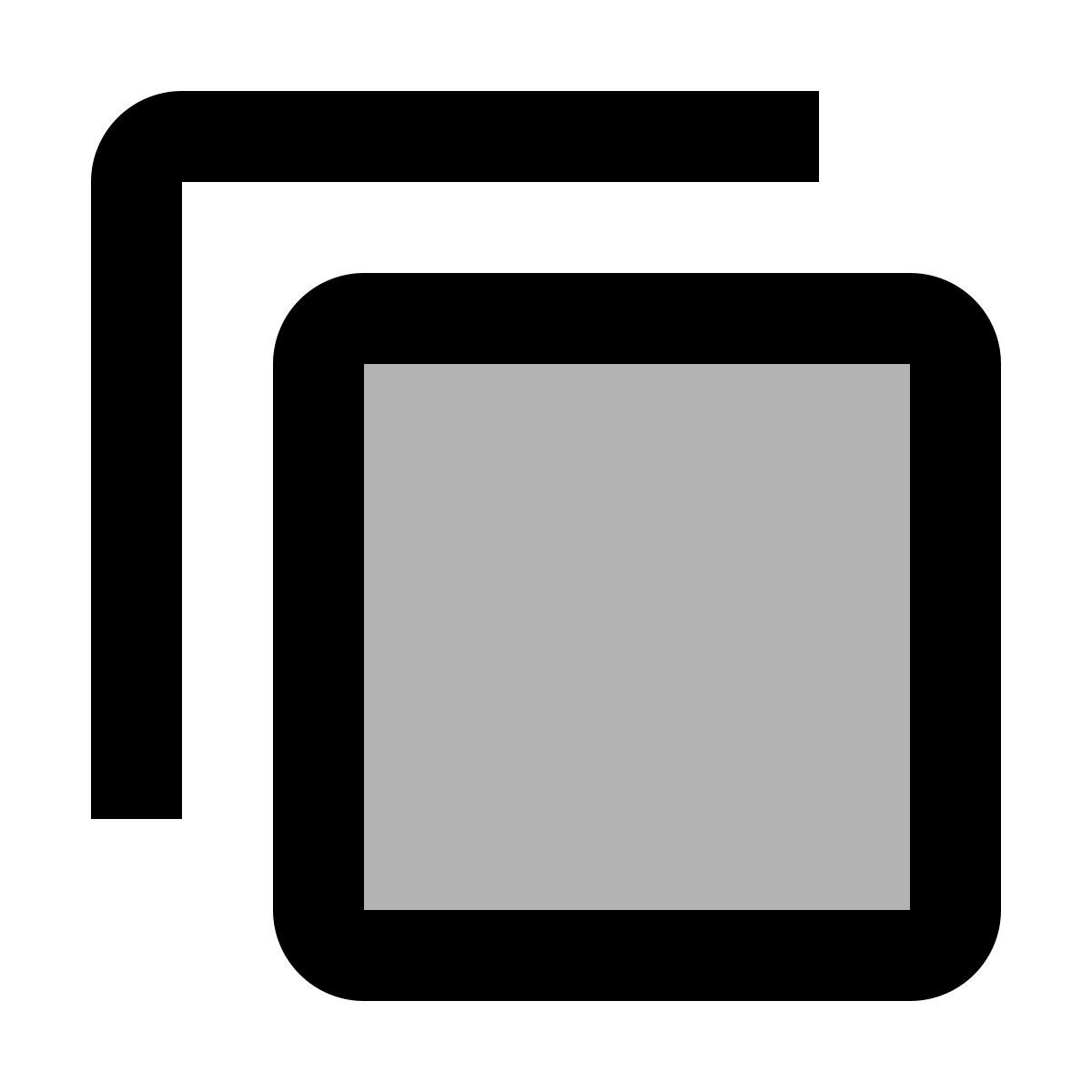 material two tone style kopieren icon