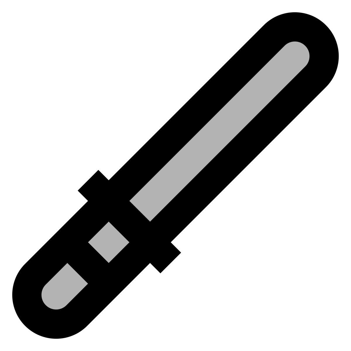 material two tone style cosh weapon icon