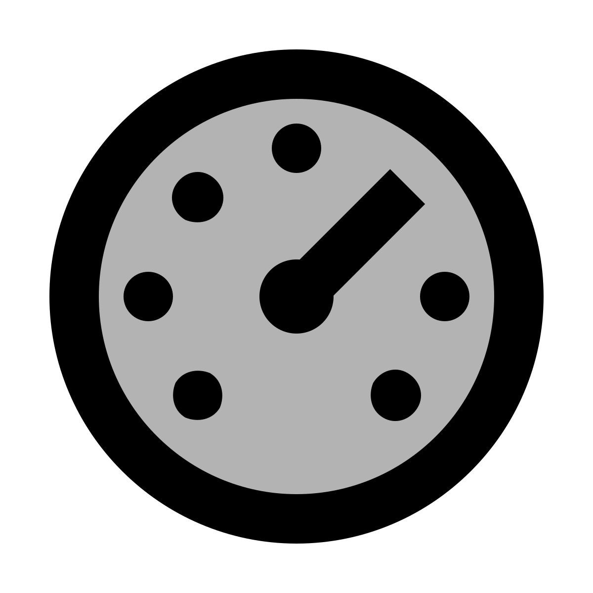 material two tone style dashboard gauge icon