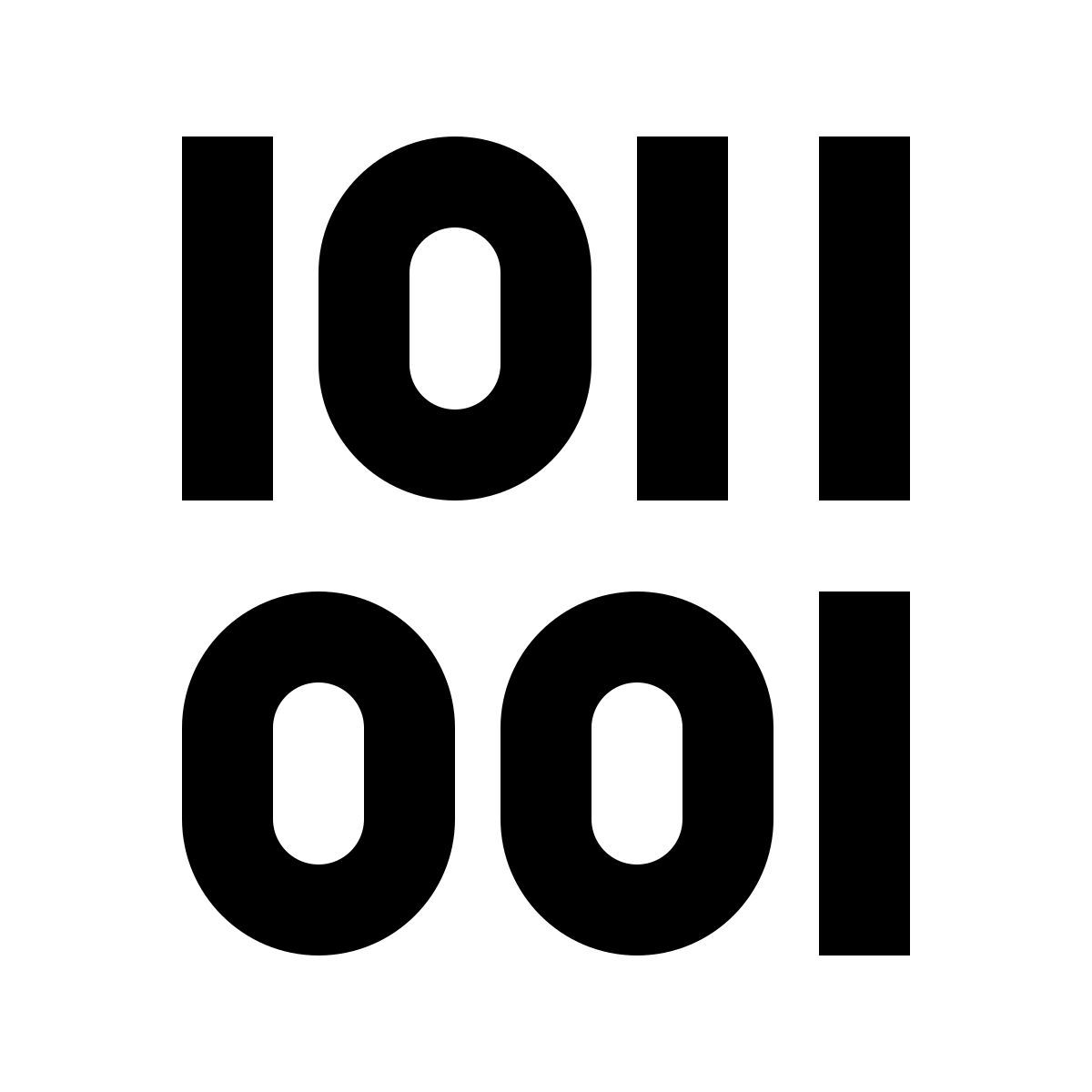 material two tone style binär icon