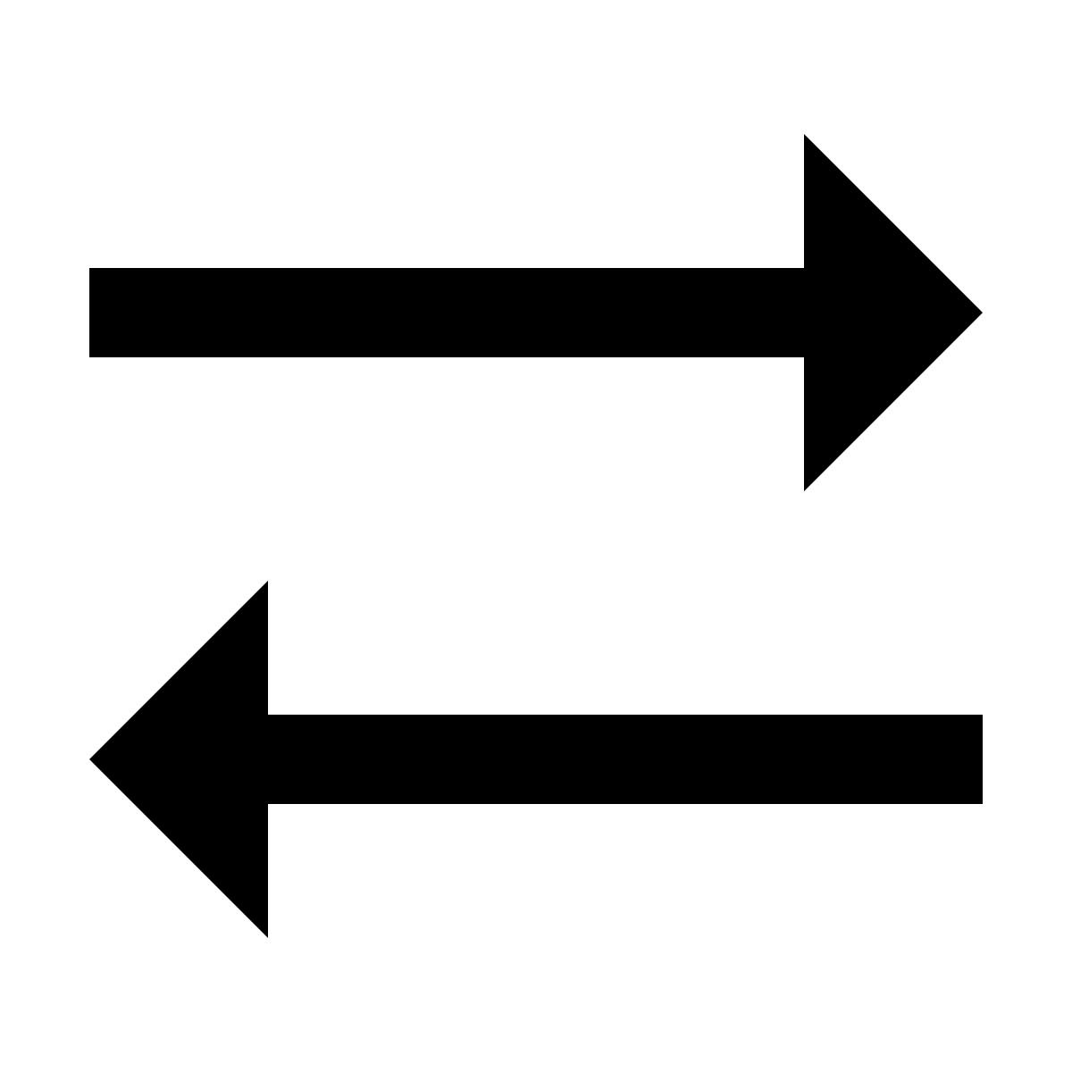 material two tone style daten in beide richtungen icon