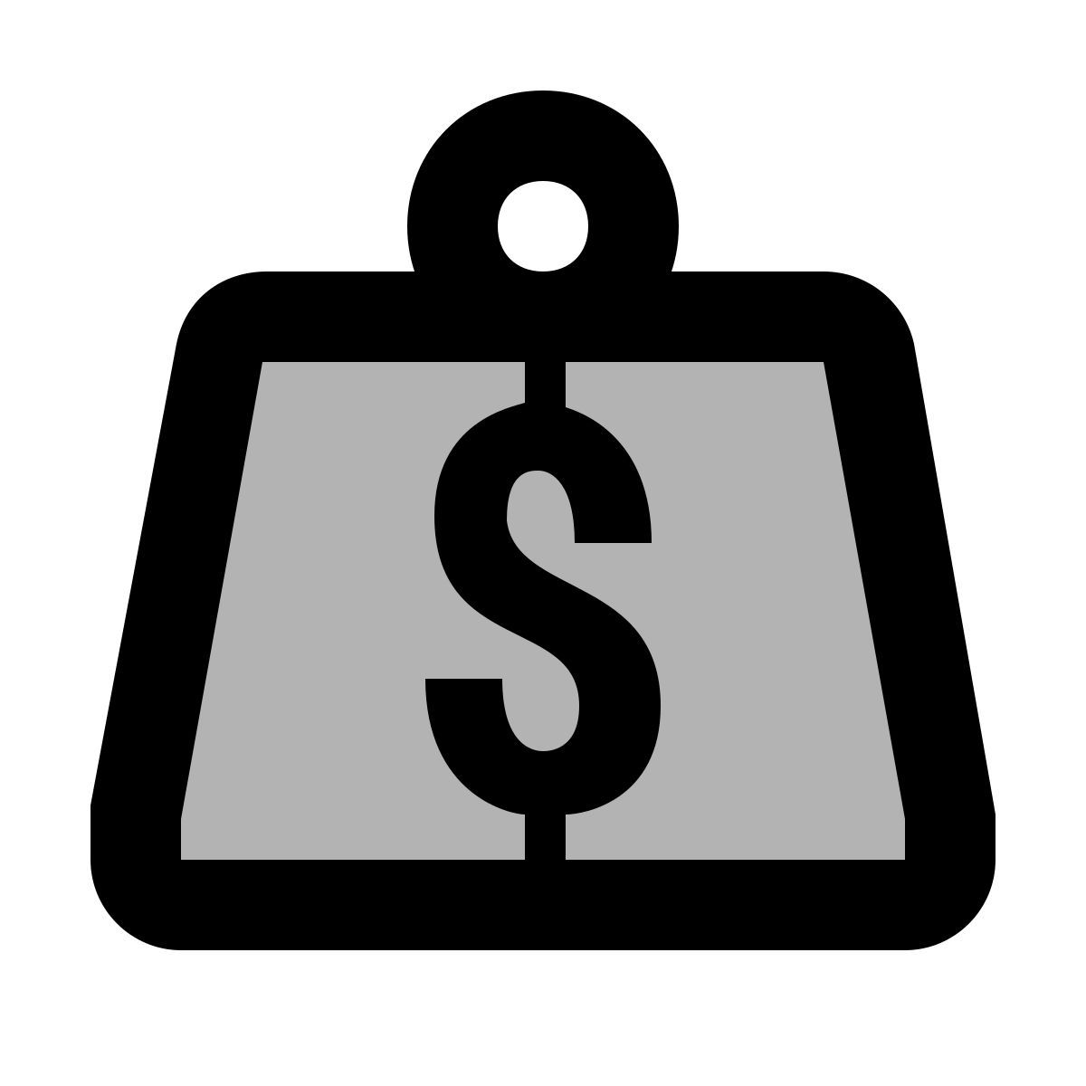 material two tone style debt icon
