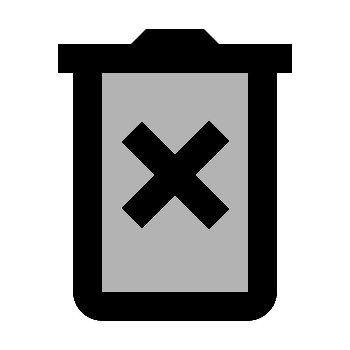 material two tone style remove icon