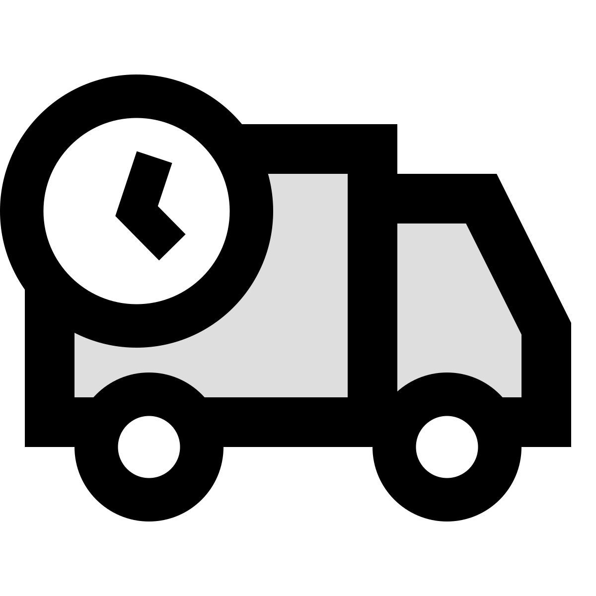 material two tone style lieferung icon