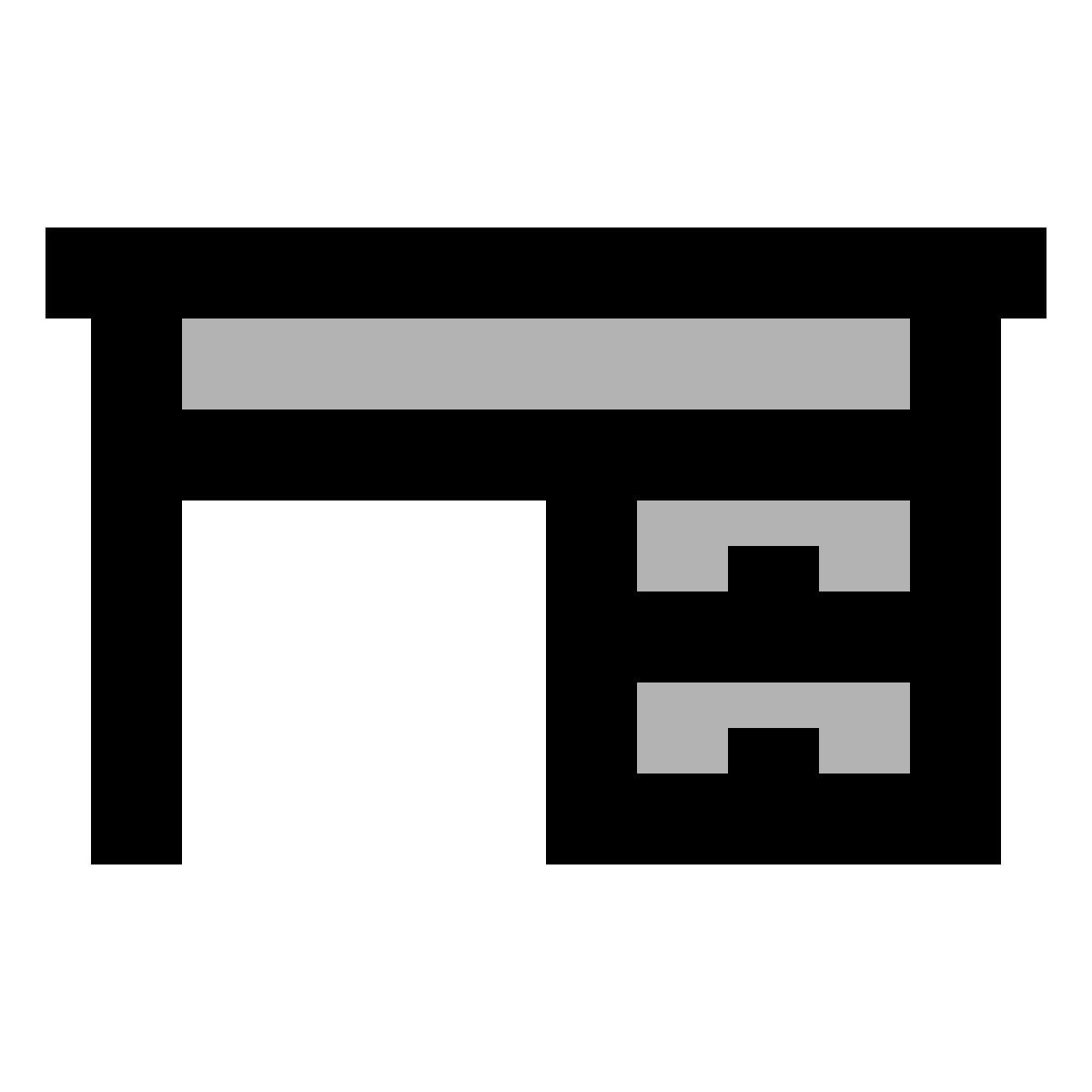 material two tone style scrivania icon