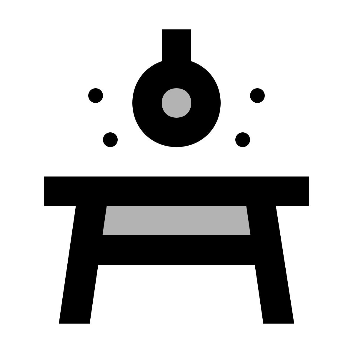 material two tone style lampe de table icon