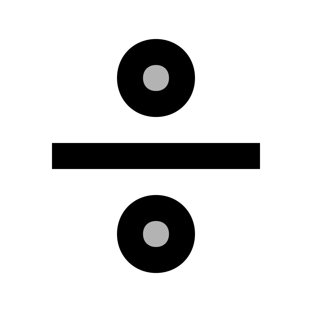 material two tone style dividere icon