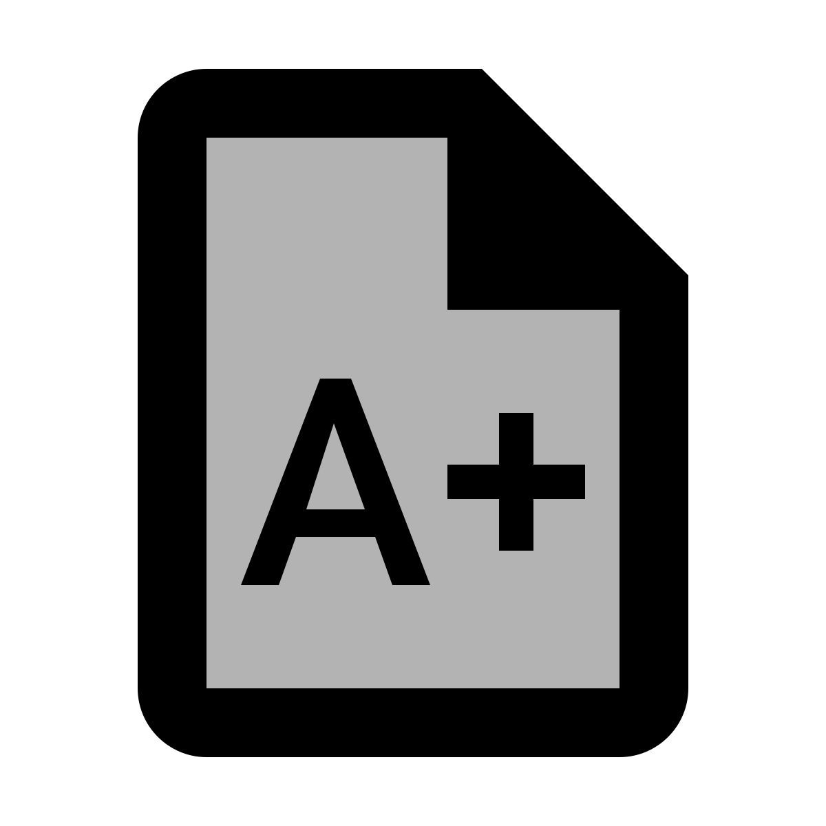 material two tone style exam icon