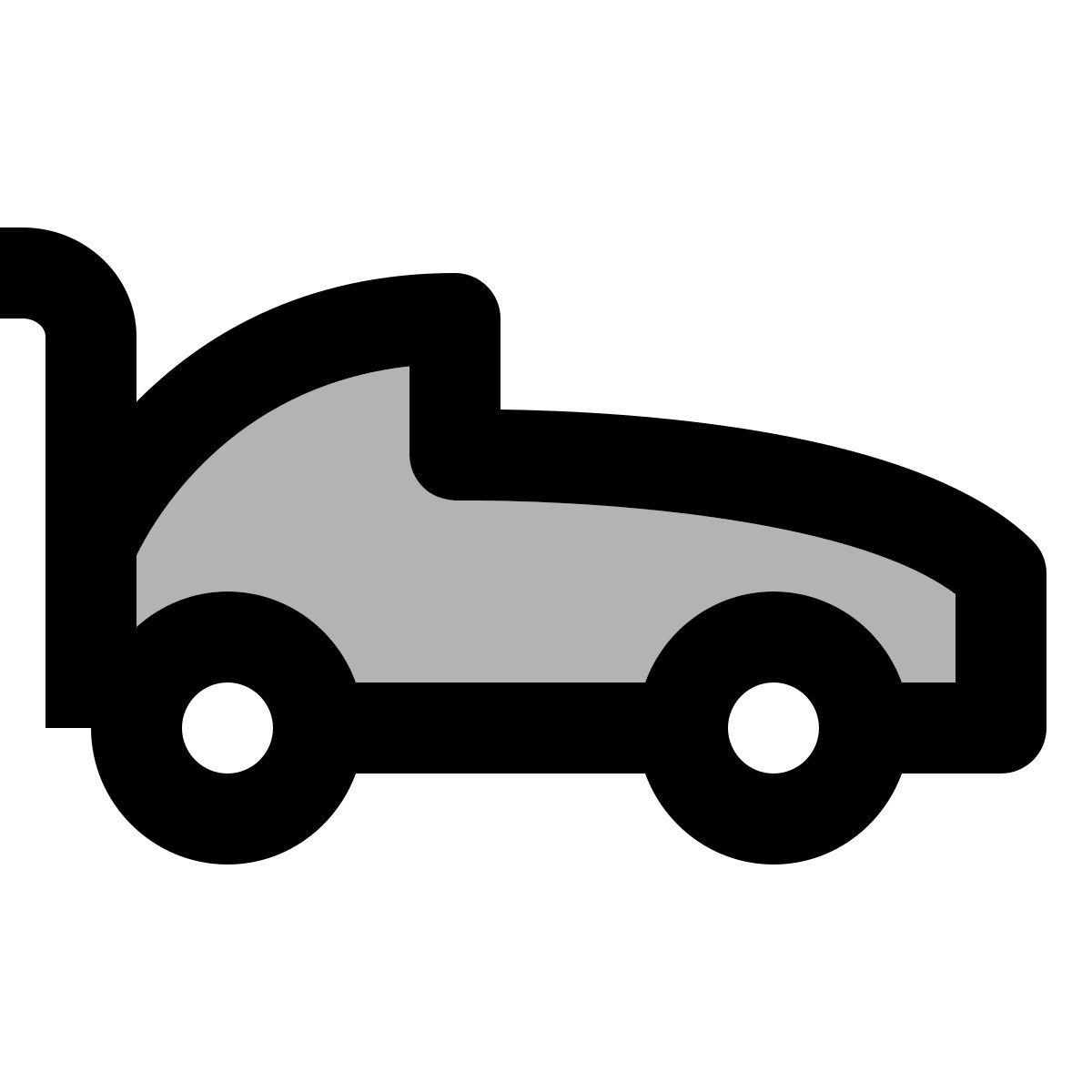 material two tone style voiture de course f1 vue latérale icon