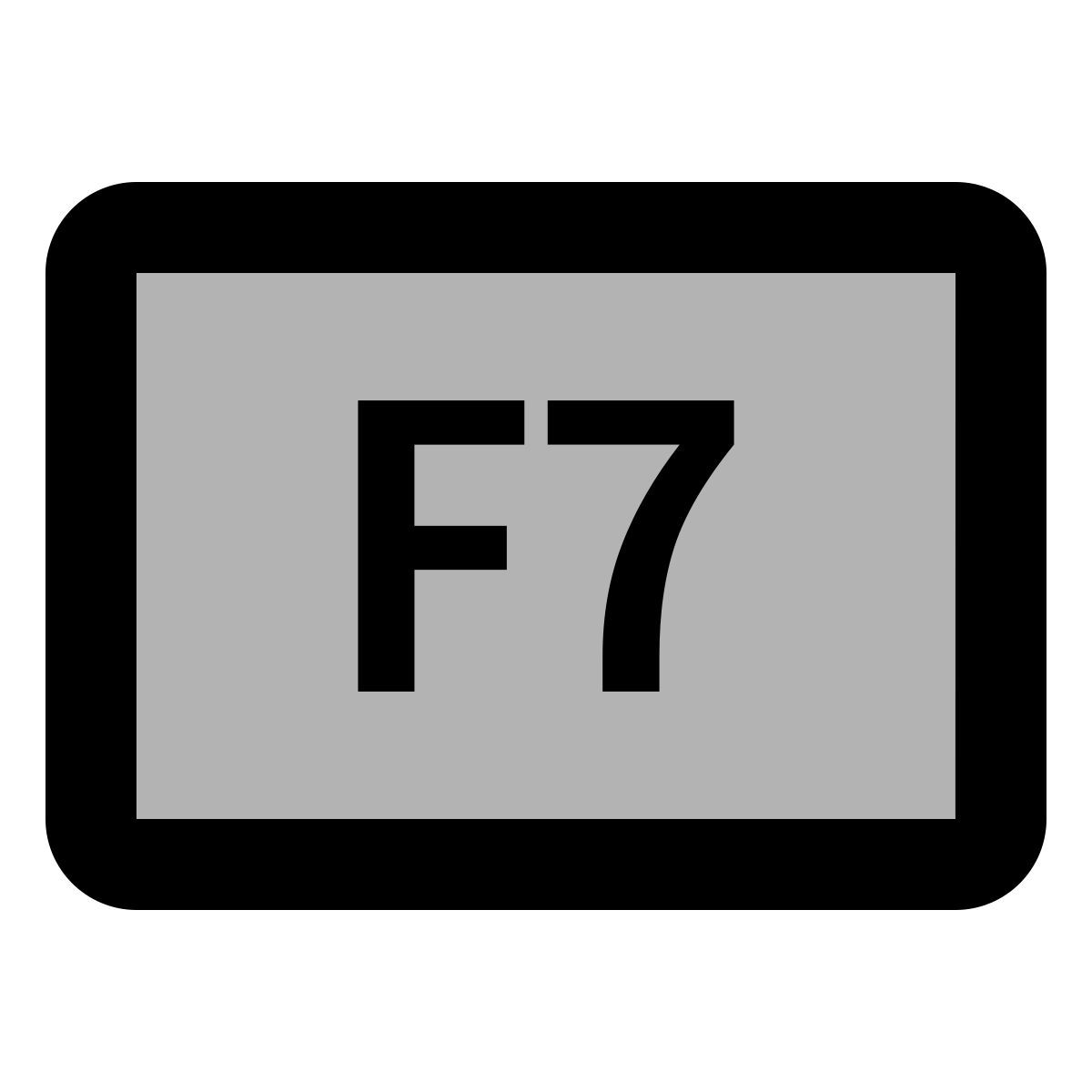 material two tone style f7 키 icon