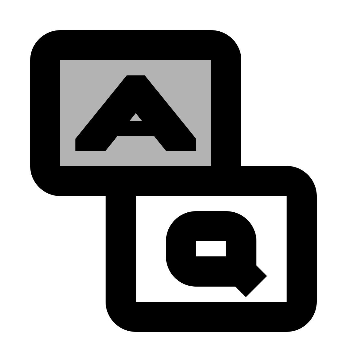 material two tone style faq icon