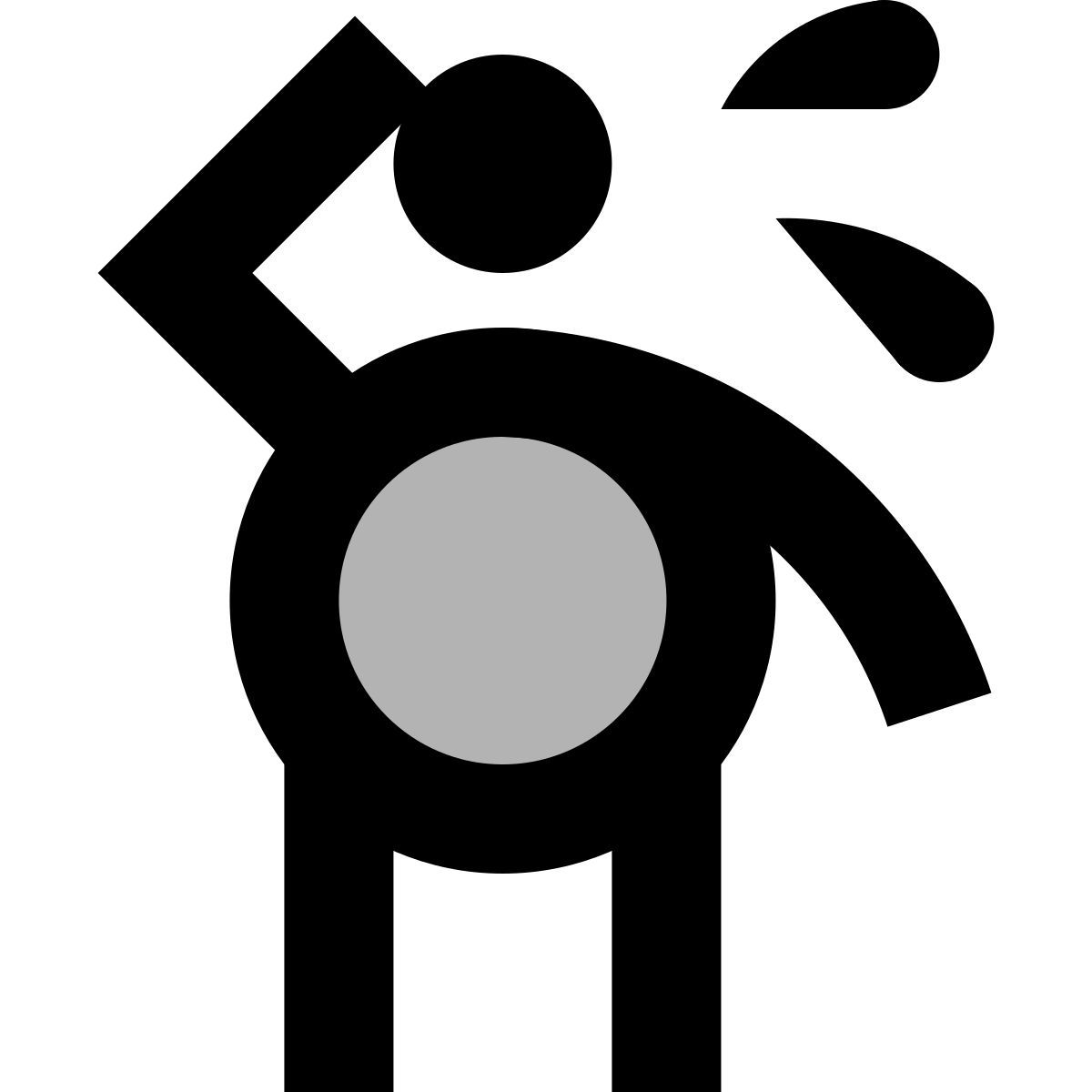 material two tone style gros homme pleurer icon