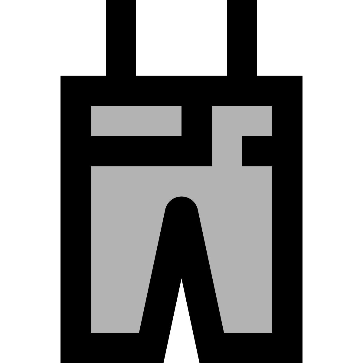 material two tone style pantalon d'escrime icon