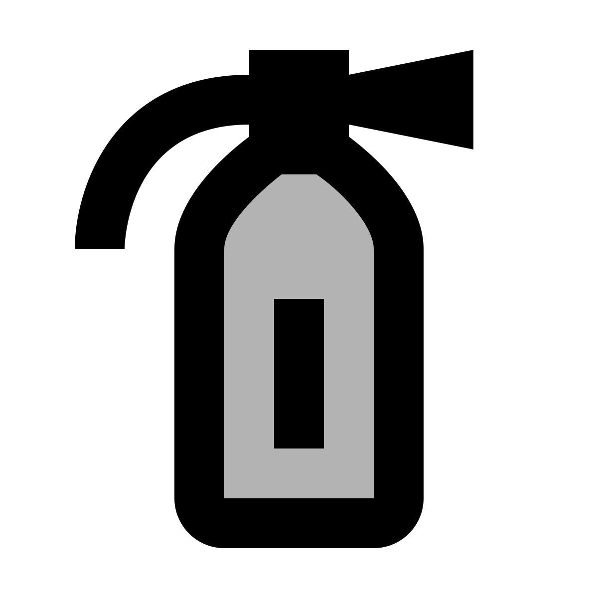 material two tone style extintor de incendios icon