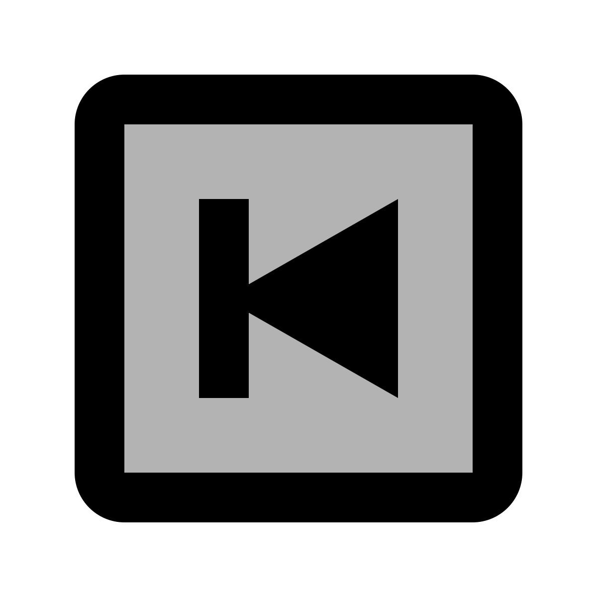 material two tone style previous icon