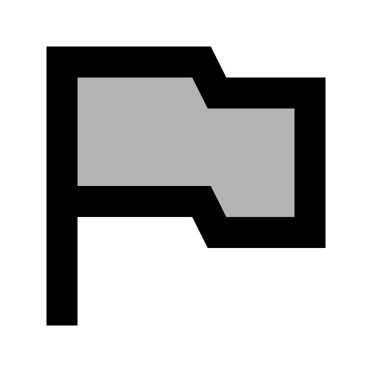 material two tone style flag icon