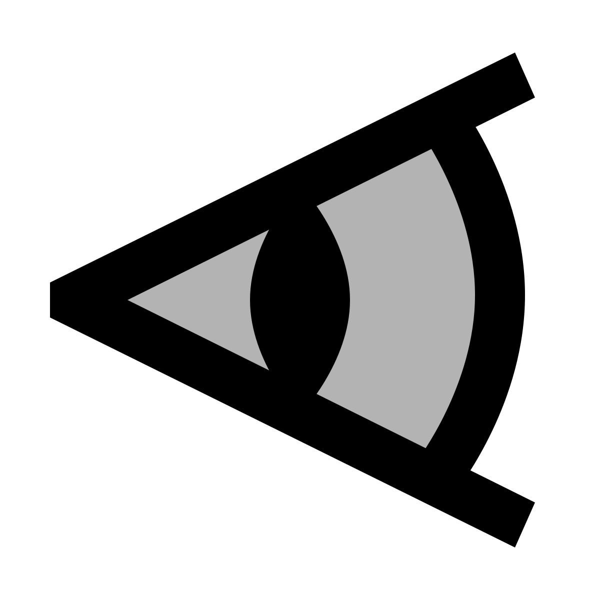 material two tone style 焦距 icon