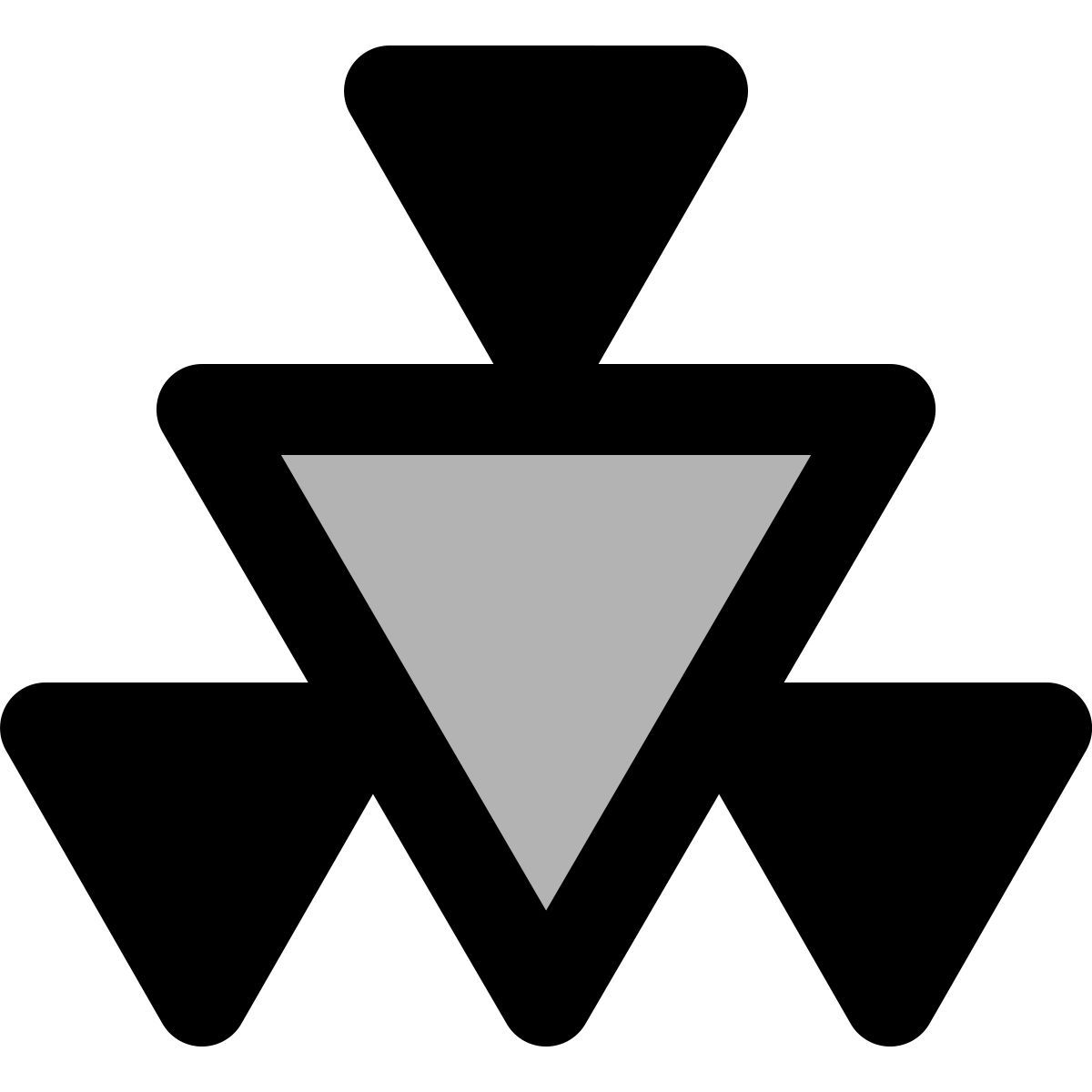 material two tone style fractal icon
