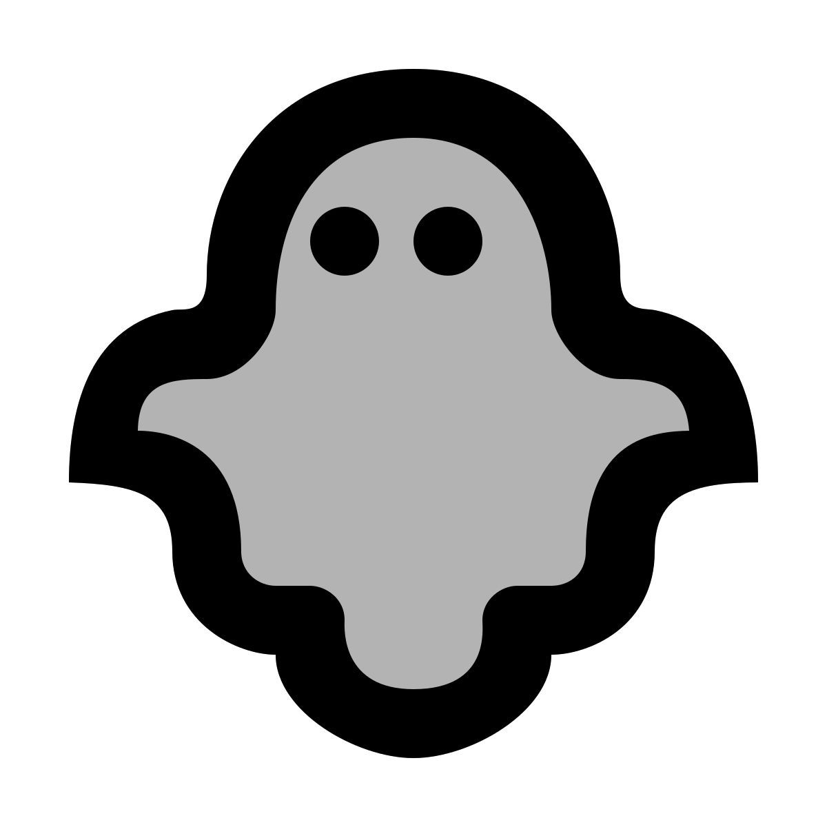 material two tone style ghost icon