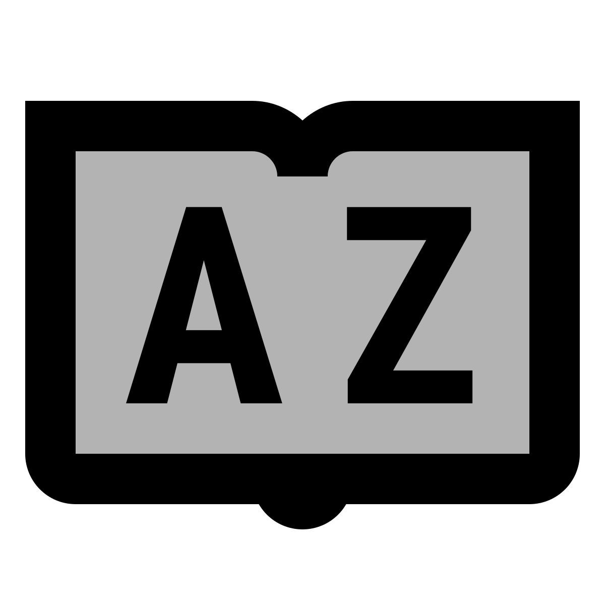 material two tone style glossario icon