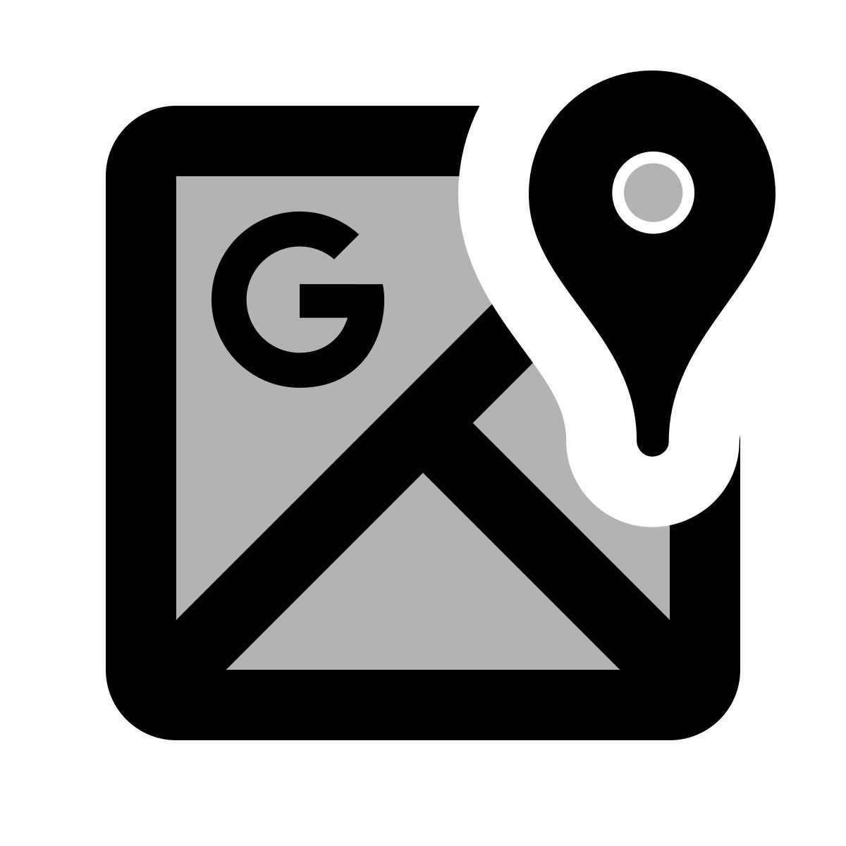 material two tone style 谷歌地图 icon