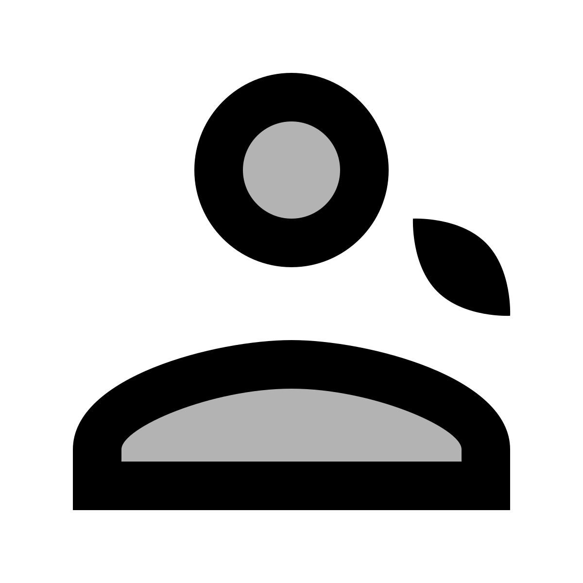 material two tone style gast weiblich icon