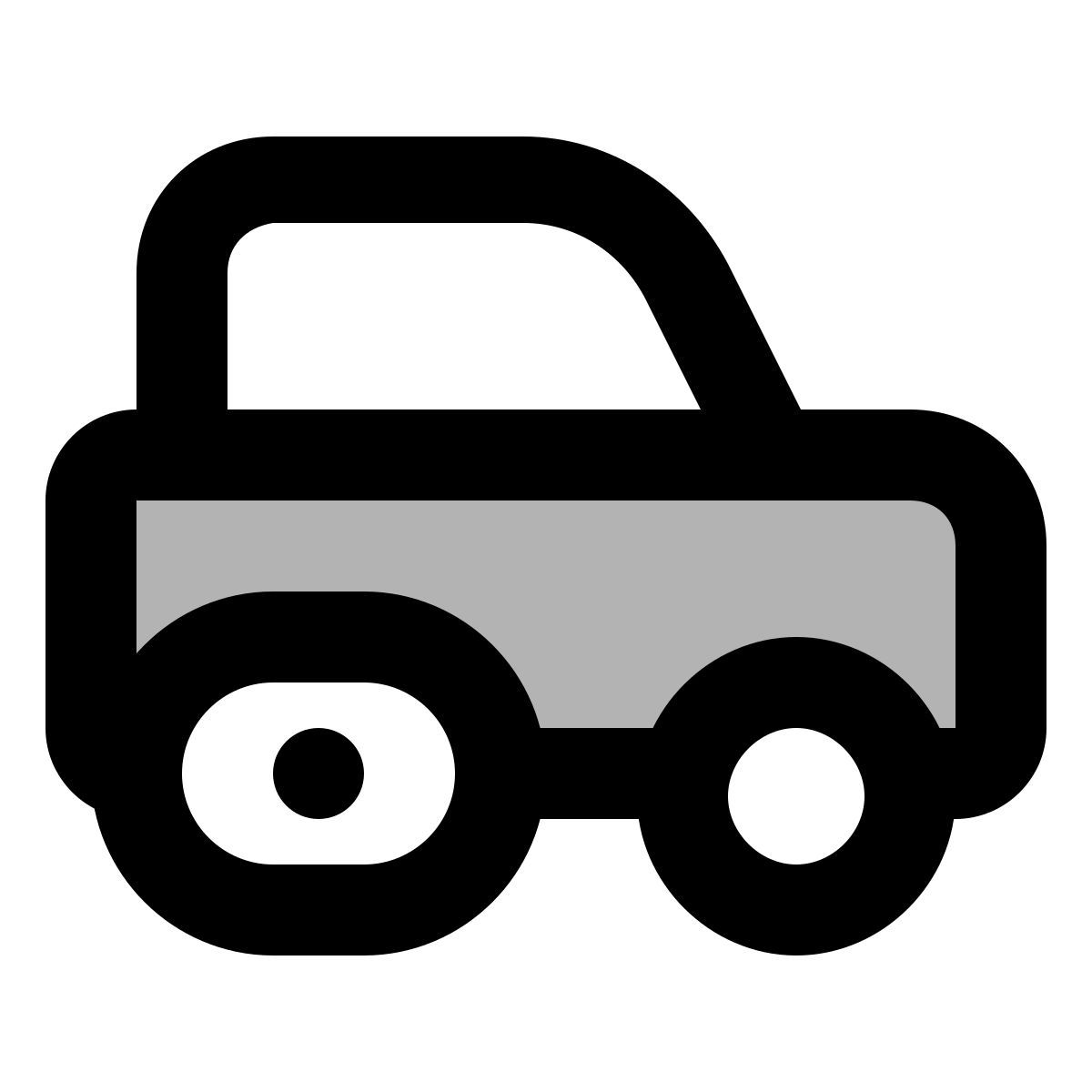 material two tone style véhicule lourd icon