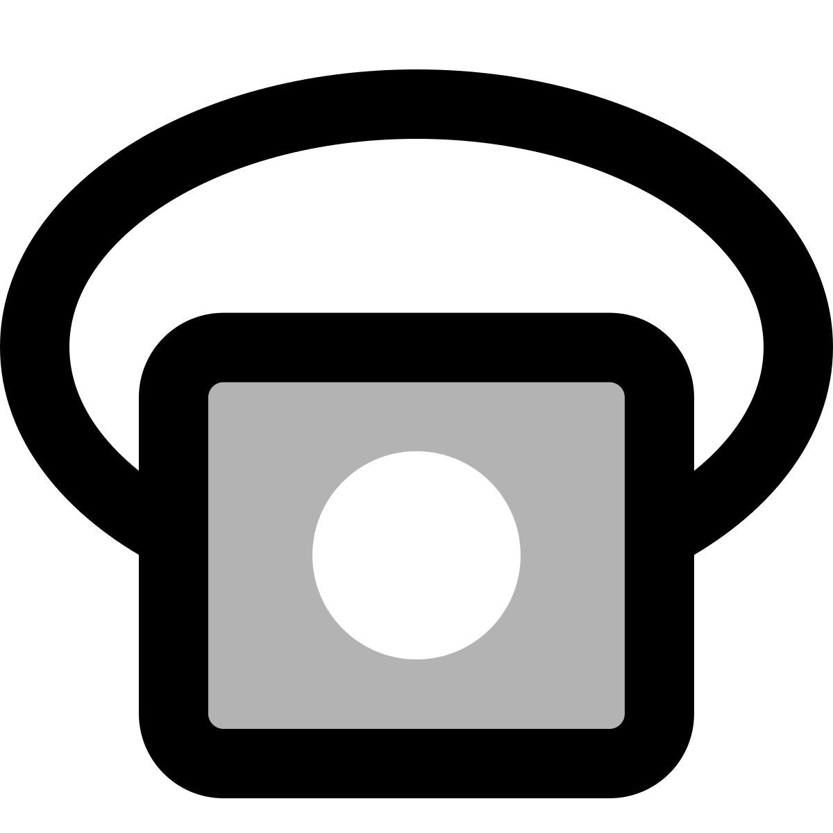 material two tone style proiettore icon