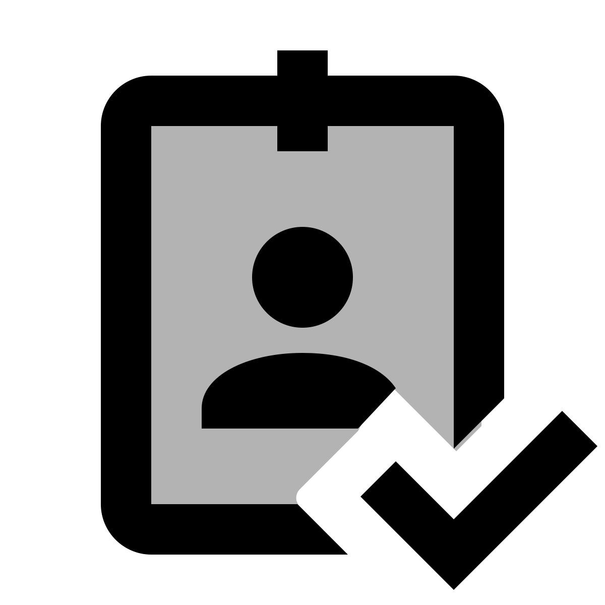 material two tone style id überprüft icon