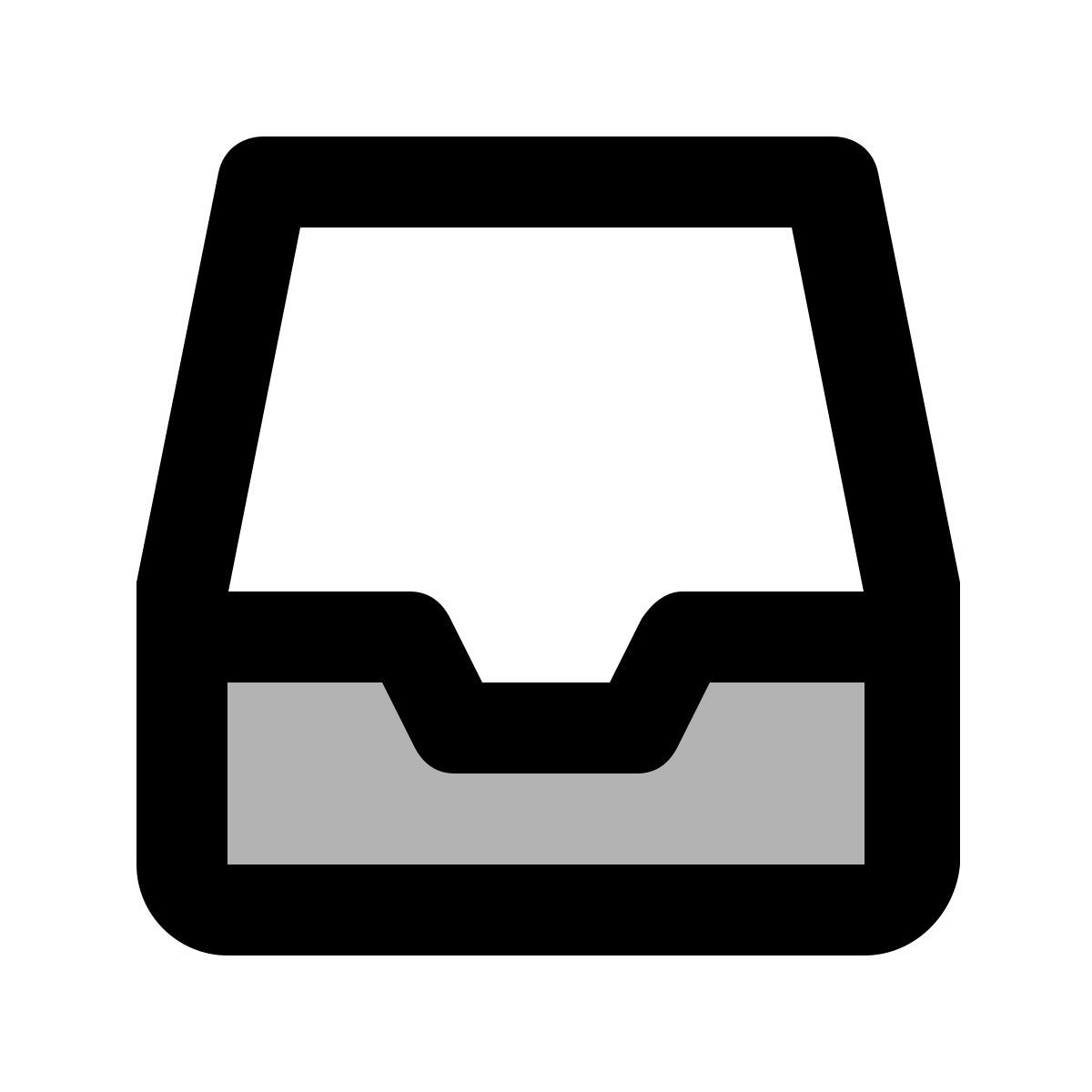 material two tone style inbox icon