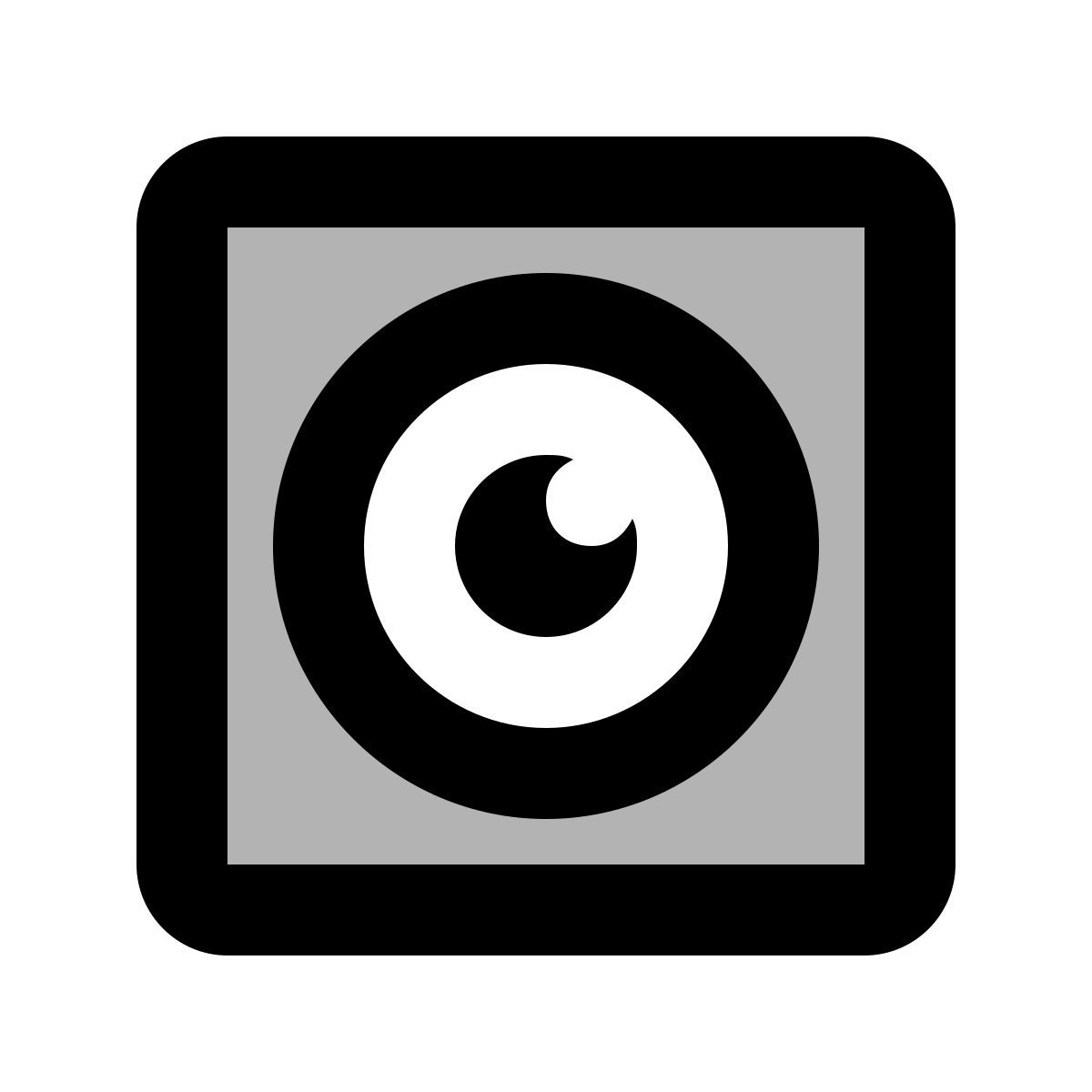 material two tone style webcam intégrée icon