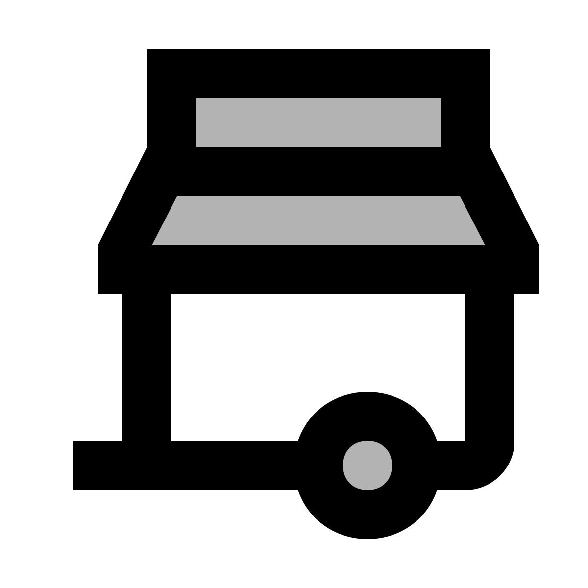 material two tone style verkäufer icon