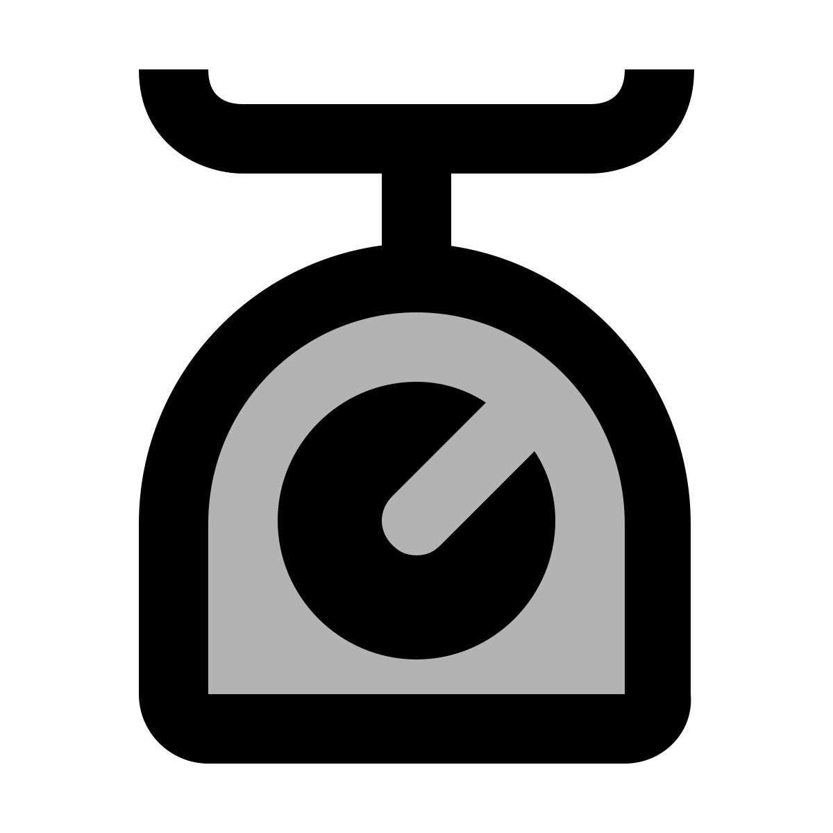 material two tone style balances de cuisine icon