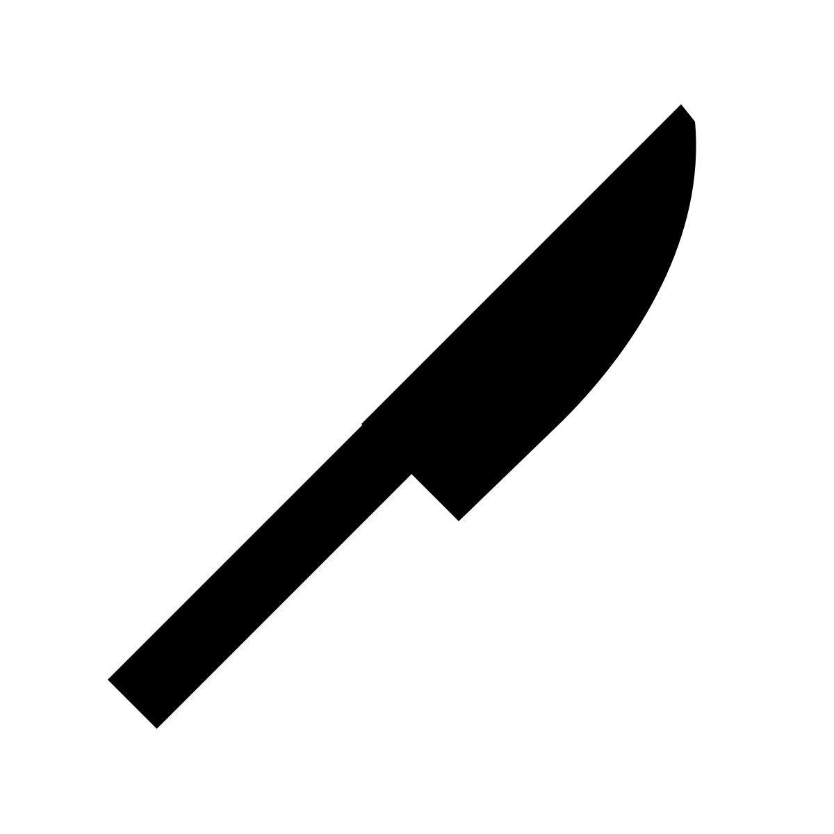 material two tone style knife icon