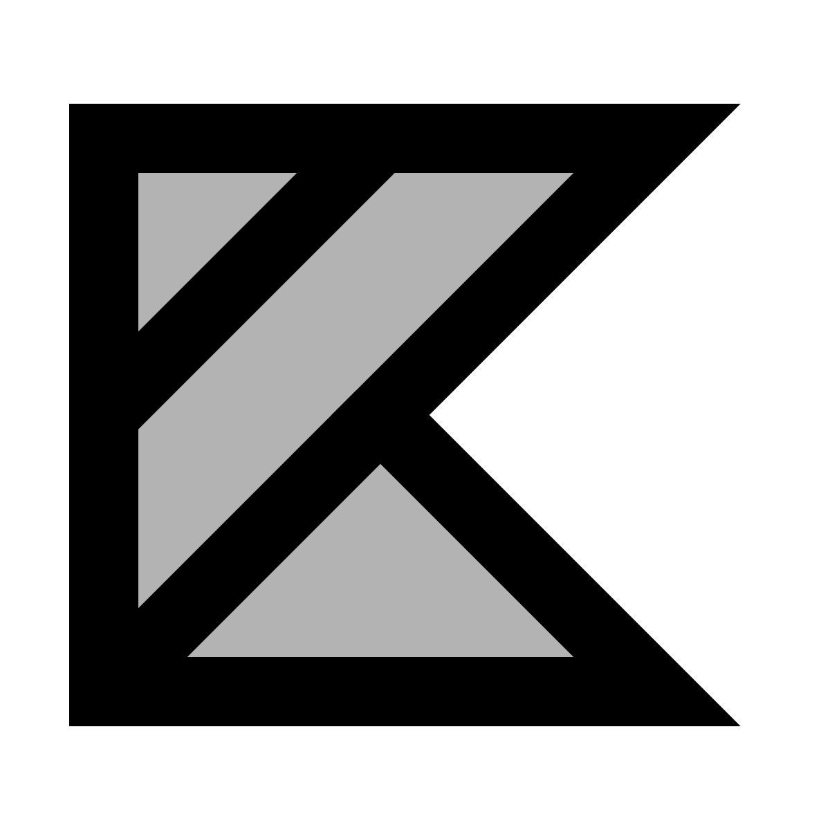 material two tone style kotlin icon