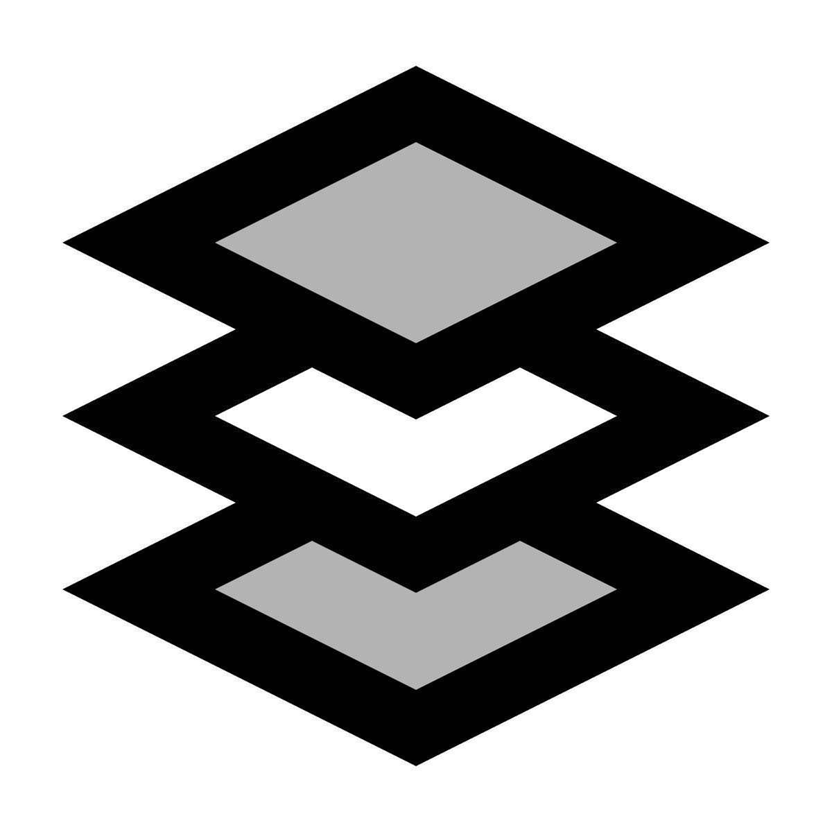 material two tone style layers icon