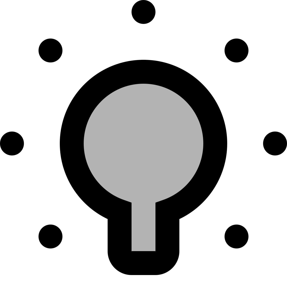 material two tone style 点亮 icon